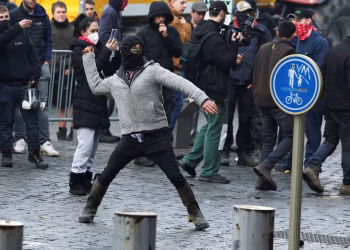 Agricultores y ganaderos europeos protestan en Bruselas contra un acuerdo comercial con Mercosur