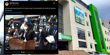 Yeni Berenice recuerda postura sobre responsabilidad penal en medio del caso Senasa