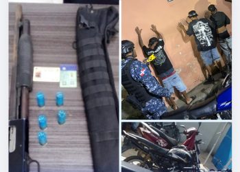 Ocupan armas de fuego, motocicletas y detienen varias personas en Sabana Perdida, SDN