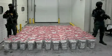 DNCD arresta hombre perseguido por alijo de 918 paquetes de cocaína