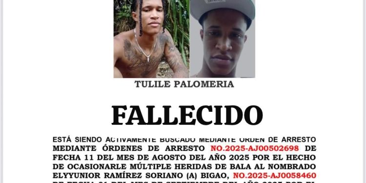 Cae abatido en Los Frailes reconocido delincuente “Tulile/Palomería”, al enfrentar patrulla 