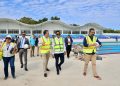 Ministros Kelvin Cruz e Ito Bisonó inspeccionan avances de obras para Juegos Centroamericanos