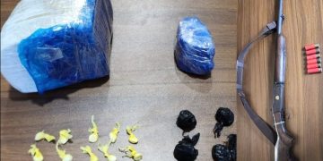 Apresan dos hombres y ocupan cerca de 1,000 gramos de drogas y un arma ilegal en Polo, Barahona