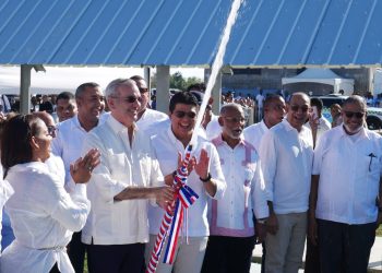 Abinader y Fellito Suberví ponen en servicio Acueducto por bombeo más grande del país; producirá más de 136 millones de galones diarios