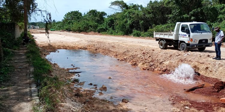 CAASD trabaja en solución de tres importantes averías en el GSD