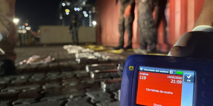 DNCD ocupa 69 paquetes de presunta cocaína ocultos en puertas y piso de un contenedor
