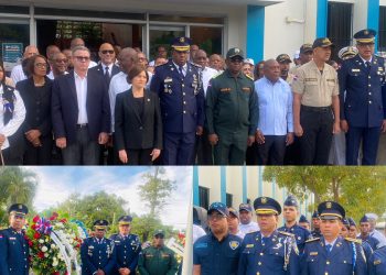 Coronel Glauco Alejandro Mercedes acompaña a la gobernadora provincial en actos por el 182 aniversario de la Independencia Nacional