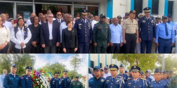 Coronel Glauco Alejandro Mercedes acompaña a la gobernadora provincial en actos por el 182 aniversario de la Independencia Nacional