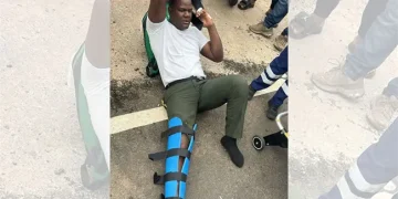 Miembro de la DIGESETT resulta herido tras ser atropellado por motociclista