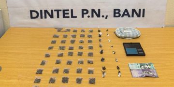 Operativos conjuntos en Baní dejan siete detenidos y ocupación de drogas, balanzas y máquinas tragamonedas ilegales