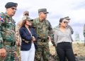 Ministro de Defensa y embajadora de Estados Unidos realizan recorrido por la zona fronteriza de Dajabón