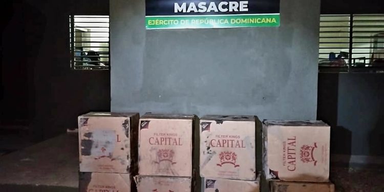 Ejército incauta 80,000 cigarrillos de contrabando en la zona fronteriza de Dajabón