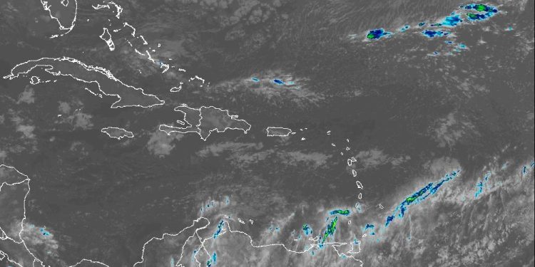 Indomet prevé aguaceros dispersos este martes por viento moderado del noreste