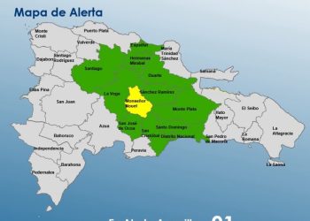 COE mantiene 10 provincias y el Distrito Nacional bajo alerta por lluvias