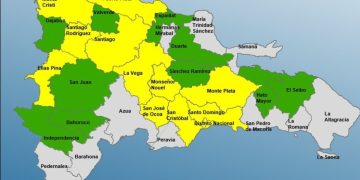 21 demarcaciones y el DN bajo alerta por riesgo de inundaciones a causa de vaguada