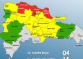 Cuatro demarcaciones en alerta roja, 15 en amarilla y 7 en verde, según COE