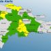 COE mantiene 05 provincias en alerta amarilla, 11 y el DN en verde, debido a la humedad asociada a una vaguada