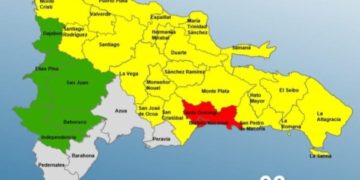 Lluvias provocan caos en el tránsito del Gran Santo Domingo