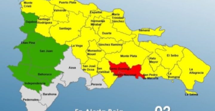 Lluvias provocan caos en el tránsito del Gran Santo Domingo