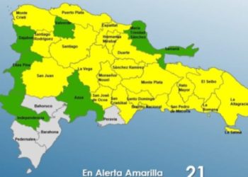 COE: 27 provincias y el DN bajo alerta por vaguada