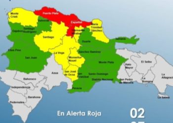 21 demarcaciones y el DN bajo alerta por aguaceros, tormentas eléctricas y ráfagas de viento debido a vaguada