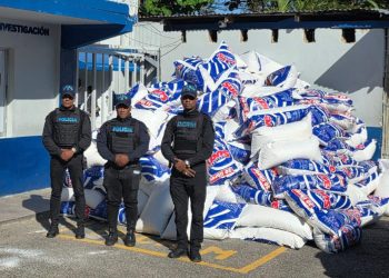 PN y Ministerio Público recuperan 291 sacos de detergente robados en San Pedro de Macorís; hay dos detenidos