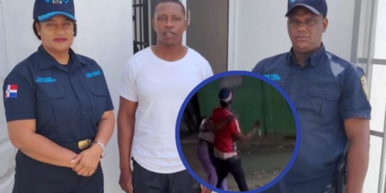 Detienen hombre captado en video intentando agredir expareja con arma blanca en SFM