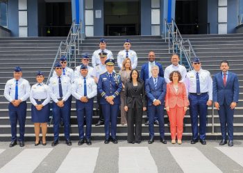 Ministra de Interior y director general PN reciben delegación española y destacan avances en reforma policial