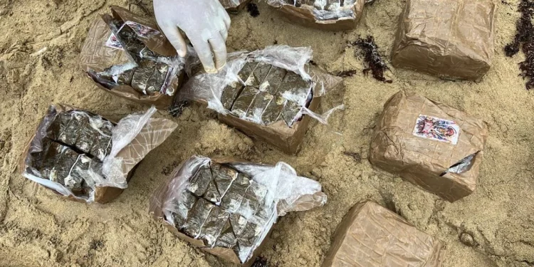 Interceptan 19 pacas de hachís en las costas de Miches