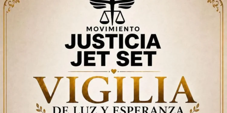 Movimiento Justicia Jet Set convoca vigilia de luz y esperanza este 30 de abril en el Palacio de Justicia
