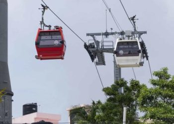 Reanudan servicio en líneas 1 y 2 del Teleférico de Santo Domingo tras suspensión por lluvias