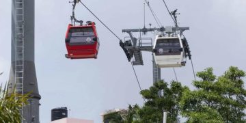 Reanudan servicio en líneas 1 y 2 del Teleférico de Santo Domingo tras suspensión por lluvias