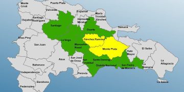 Se mantienen dos provincias en alerta amarilla y ocho en alerta verde por posible inundaciones