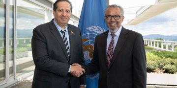 Víctor Atallah aborda agenda con Tedros Ghebreyesus previo a asumir presidencia de la Asamblea Mundial de la Salud
