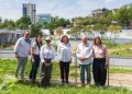 Alcaldesa del Distrito supervisa avances en remodelación del parque Núñez de Cáceres