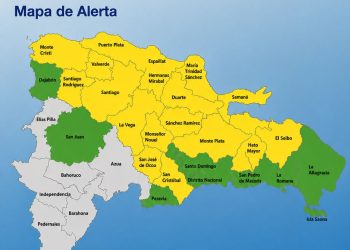 COE mantiene 18 provincias en alerta amarilla y 8 en verde