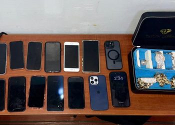 DINTEL, Ministerio Público y Policía desmantelan presunta banda en Sajoma; 17 detenidos, fusil, pistolas, y otras evidencias ocupadas