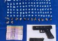 Incautan más de 5,000 mil gramos de presuntas drogas y dos pistolas; tres arrestados