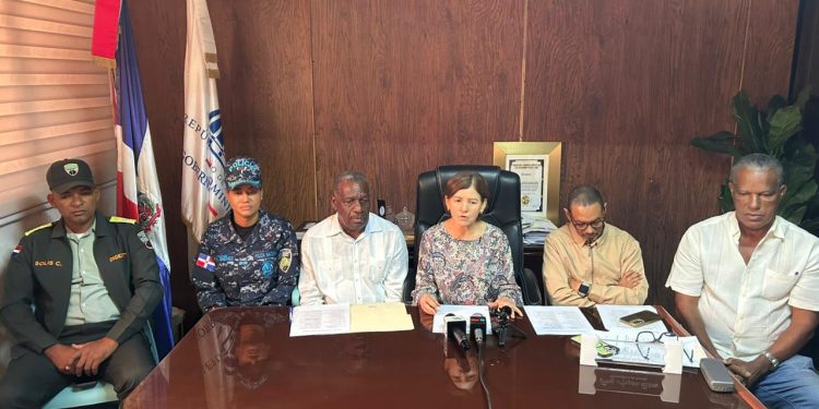 Coronel Ana Jiménez Cruceta participa en rueda de prensa sobre llegada de la antorcha de los Juegos Centroamericanos y del Caribe Santo Domingo 2026