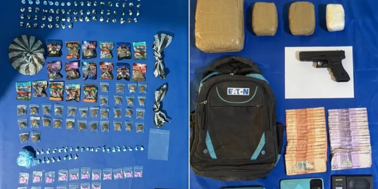 DNCD incauta más de cinco mil gramos de drogas y dos pistolas en Higüey