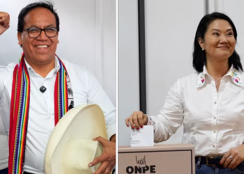 Perú registra un empate técnico entre Fujimori y Sánchez en las elecciones presidenciales con el 93% del escrutinio