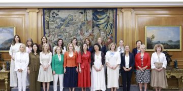 Michelle Ortiz participa en audiencia con la reina Letizia junto a empresarias españolas