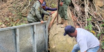 Medio Ambiente desmantela represa ilegal construida en el río Bellaco, en Jacagua