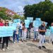 Pueblo de Tireo en Constanza protestan Frente al Palacio Nacional en reclamo de obras incumplidas