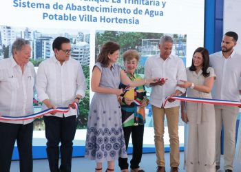 Vicepresidenta Raquel Peña inaugura en Santiago obras de agua potable por un monto superior a los 160 millones de pesos