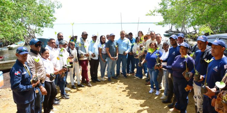 Hecmilio Galván celebra el Día mundial del Medio Ambiente con jornada de reforestación en Bahía de la Gina