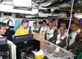 Altas autoridades dominicanas visitan el portaaviones USS Nimitz en una muestra del fortalecimiento de la cooperación entre República Dominicana y Estados Unidos