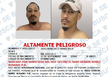 Policía activa búsqueda de hombre señalado como autor de la muerte de raso policial en banca de apuestas de Nagua
