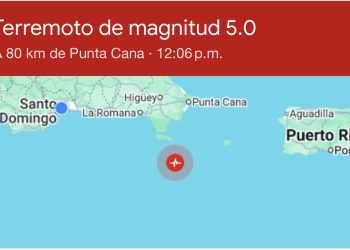Se registra temblor de tierra en RD