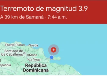 Se reportan dos temblores al noreste de las Terrenas en Samaná